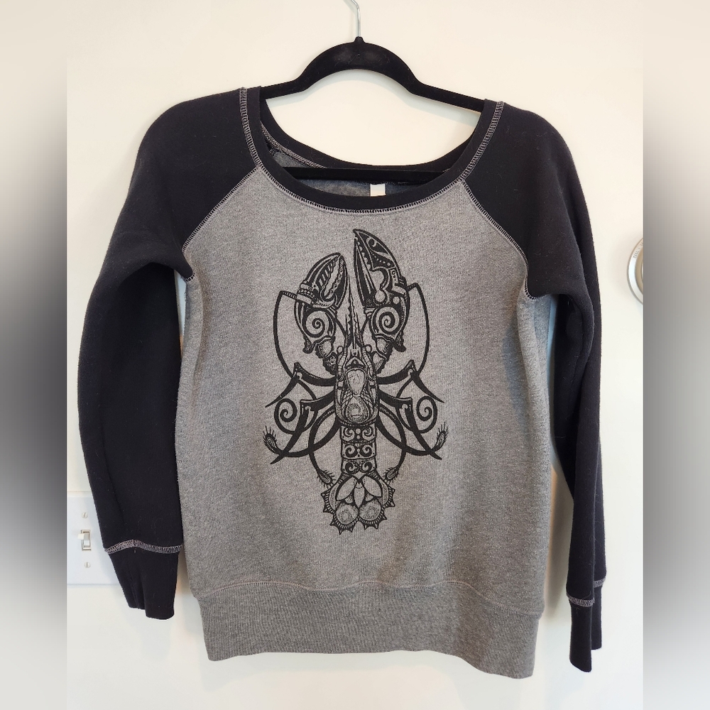 Unique Bella Canvas Lobster Design Sweatshirt Small
